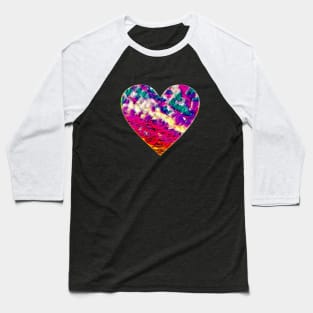 Sky heart - pink and purple Baseball T-Shirt